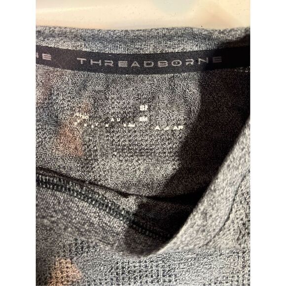 Under Armour Threadborne 3/4 sleeve Fitted Small Training Shirt Gray - Picture 7 of 7